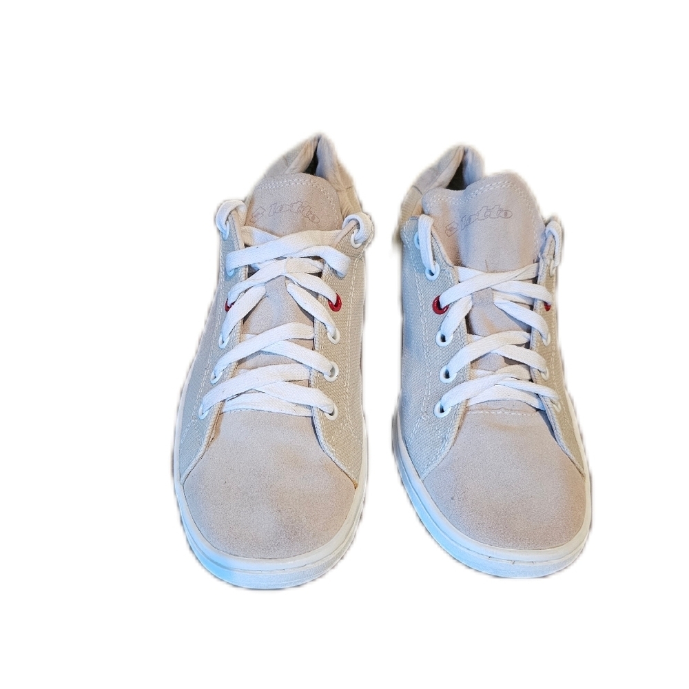 LOTTO women canvas sneakers beige size 7.5 US 38 Eur - Picture 2 of 9